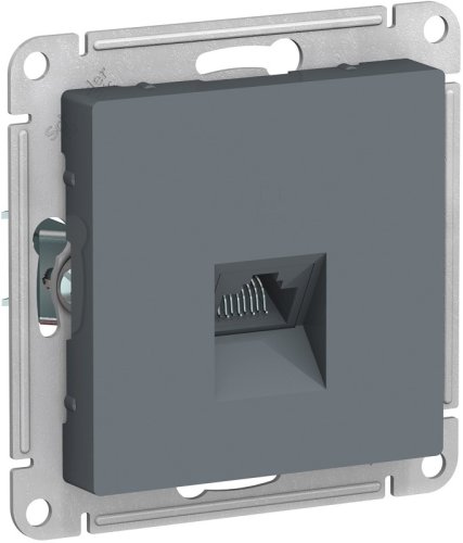 Розетка компьютерная без рамки Systeme Electric AtlasDesign 1-м. RJ45 5e грифель картинка